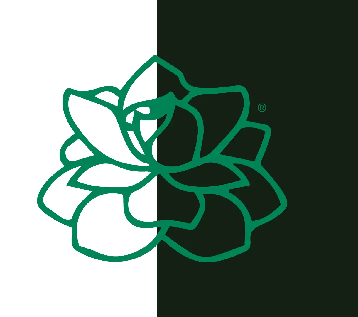 The flower mark, positive and negative