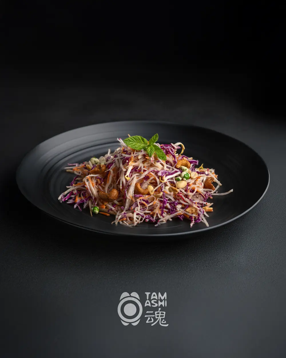 A Tamashi dish, photographed with the mark